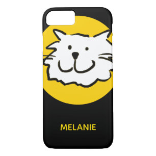 For the Cat Lover with Smiling Cat Face Case-Mate iPhone Case