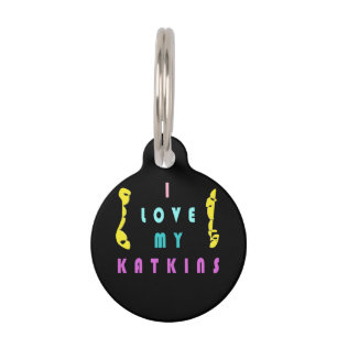 For the cat with love pet tag