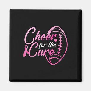 For The Cure Football Fan Breast Cancer Awareness Magnet