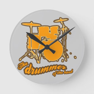 For the drummer round clock
