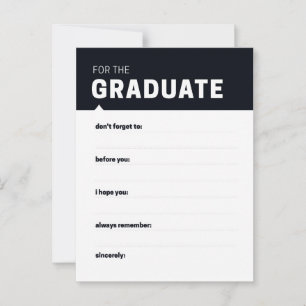 For the Grad Keepsake Advice Cards
