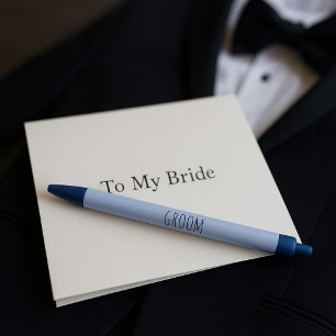 For the Groom Black Ink Pen