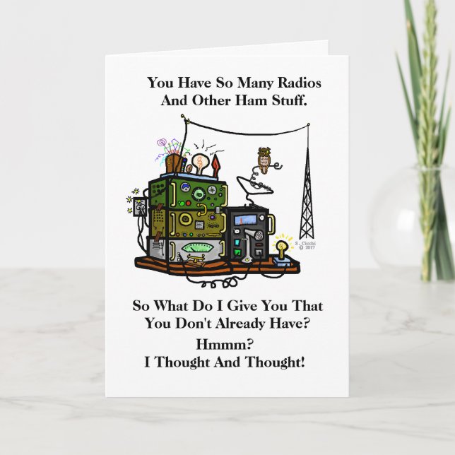 For The Ham Who Has Everything Birthday Card (Front)