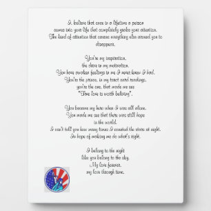 For The Hero In You Plaque