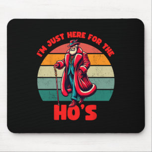 For The Hos Inappropriate Santa Xmas Naughty List Mouse Pad