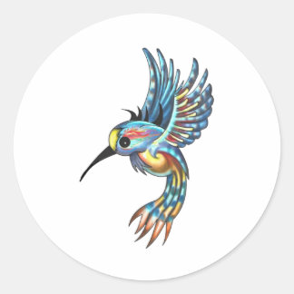 FOR THE HUMMINGBIRD CLASSIC ROUND STICKER