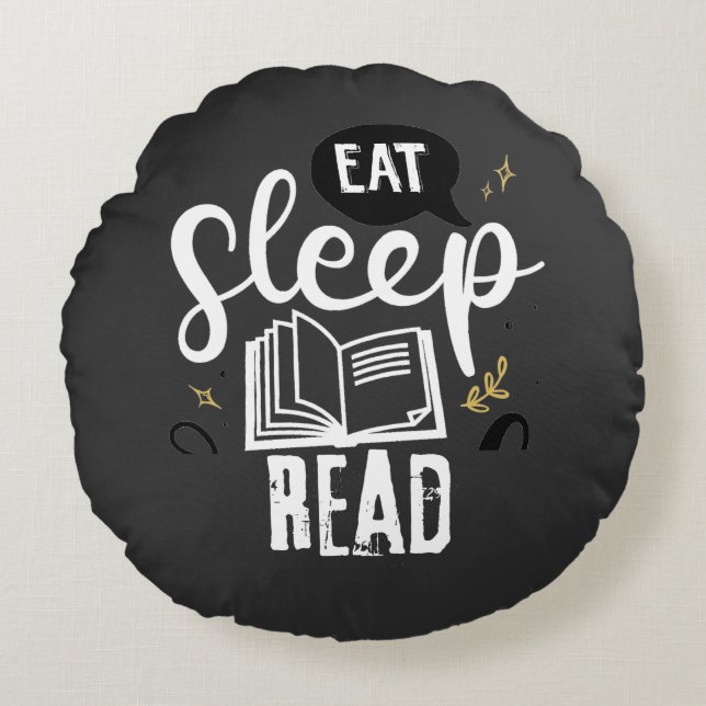 For The Joy of Reading Round Cushion (Front)