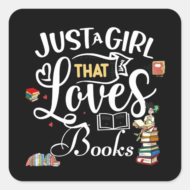 For The Joy of Reading Square Sticker (Front)