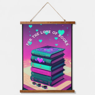 For The Love Of Books Hanging Tapestry