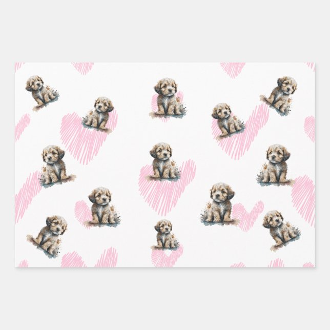 For the Love of Dogs Wrapping Paper Sheet (Front 3)