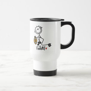 For the Love of Football Travel Mug