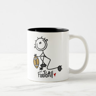 For the Love of Football Two-Tone Coffee Mug