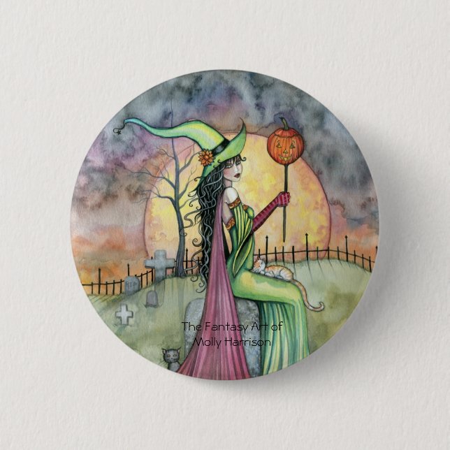 For the Love of Halloween Button Pin (Front)