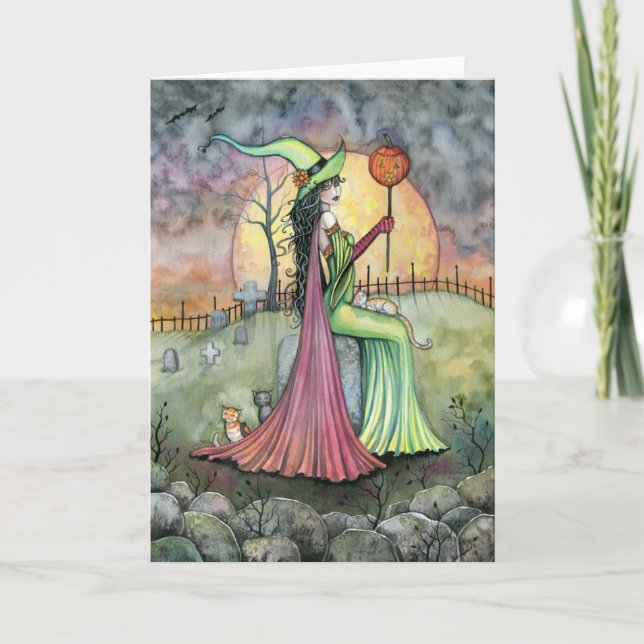 For the Love of Halloween Witch Card (Front)