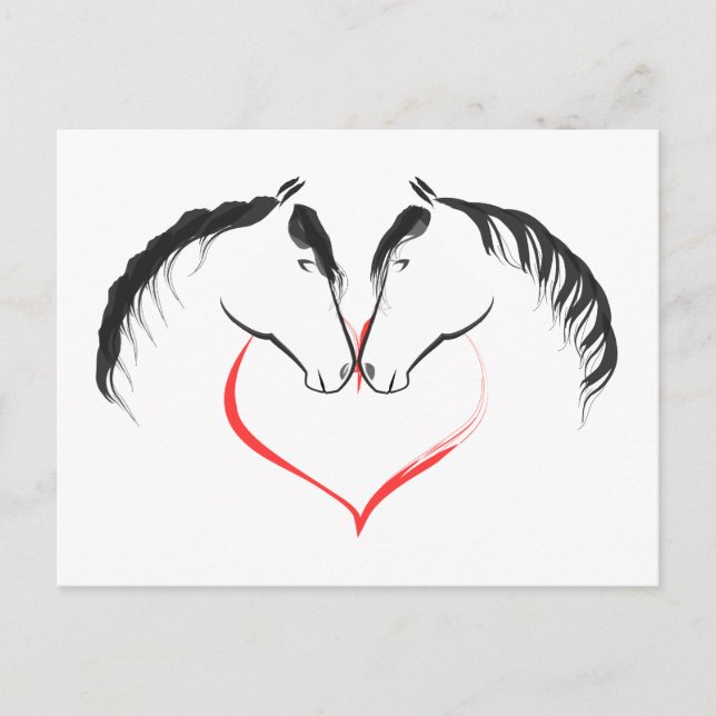 For the love of horses postcard (Front)