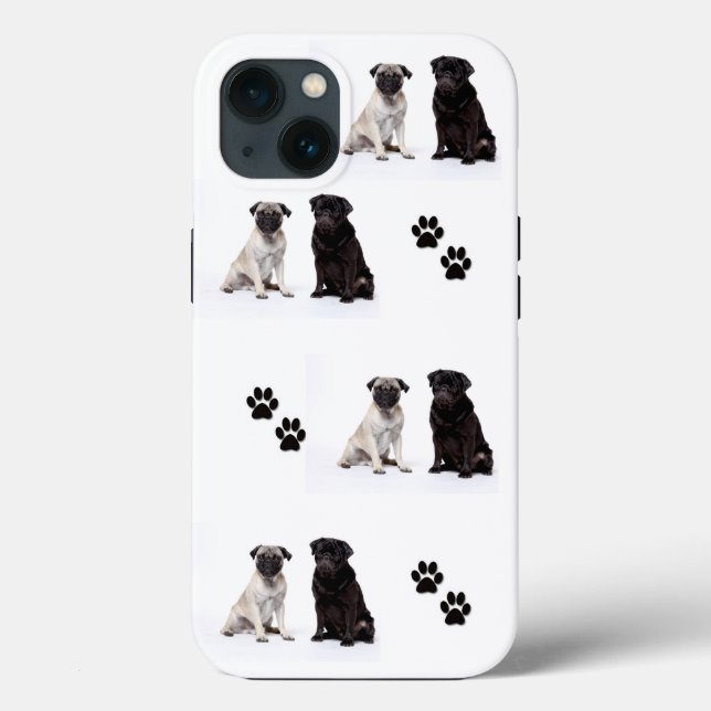 For the Love of Pugs Case-Mate iPhone Case (Back)