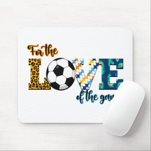 For The Love Of The Game Soccer Mum Leopard Mouse Pad