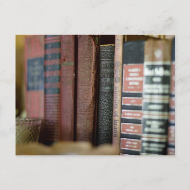 For the Love of Vintage Books Postcard (Front)