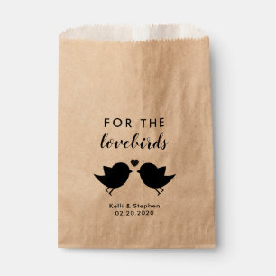 For the Lovebirds, Wedding Send Off Bird Seed Bags