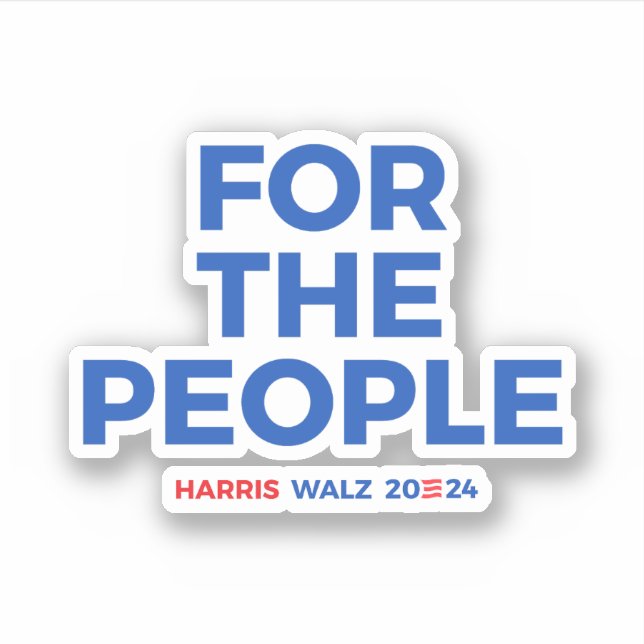 For the people - Harris Walz 2024 (Front)