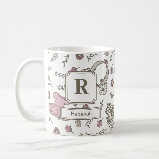 For The Princess Monogram Coffee Mug (Left)