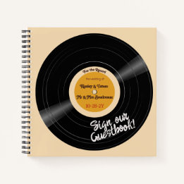 For the Record Vinyl Groovy Browns Guest Book