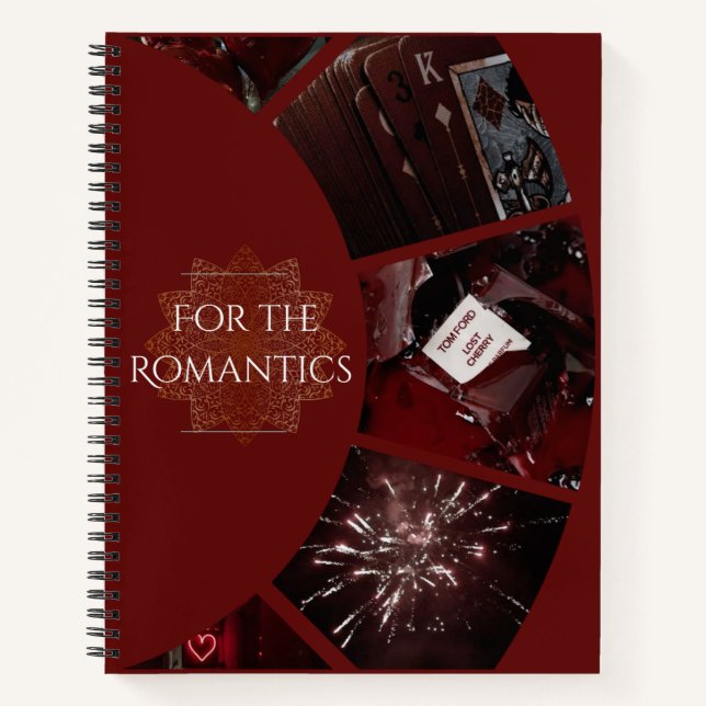 For the romantics (red) notebook (Front)