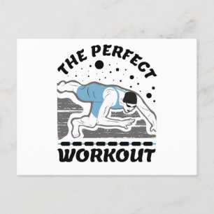 For The Swimmer - The Perfect Workout Swim Postcard