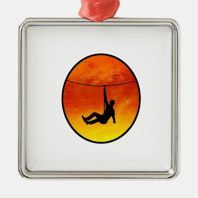 FOR THE THRILL METAL TREE DECORATION (Front)