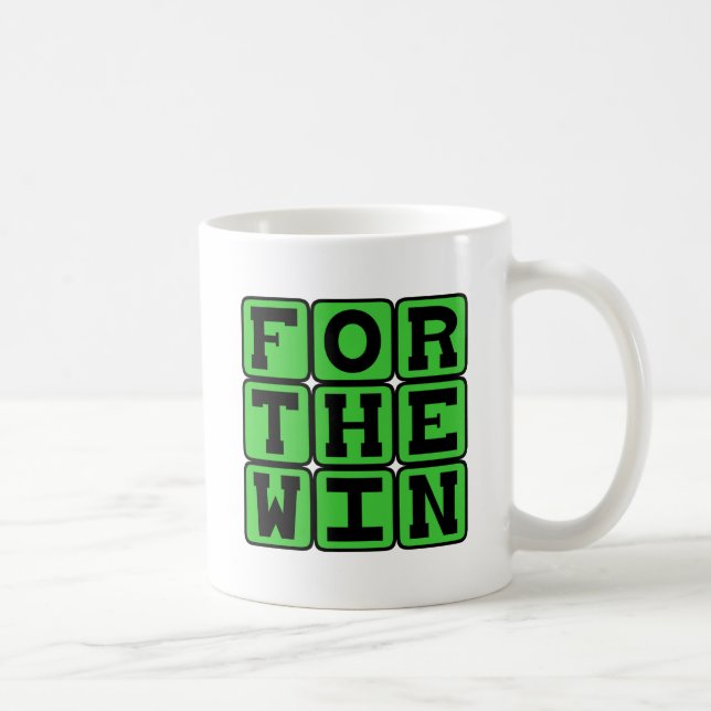 For The Win, FTW Internet Meme Coffee Mug (Right)