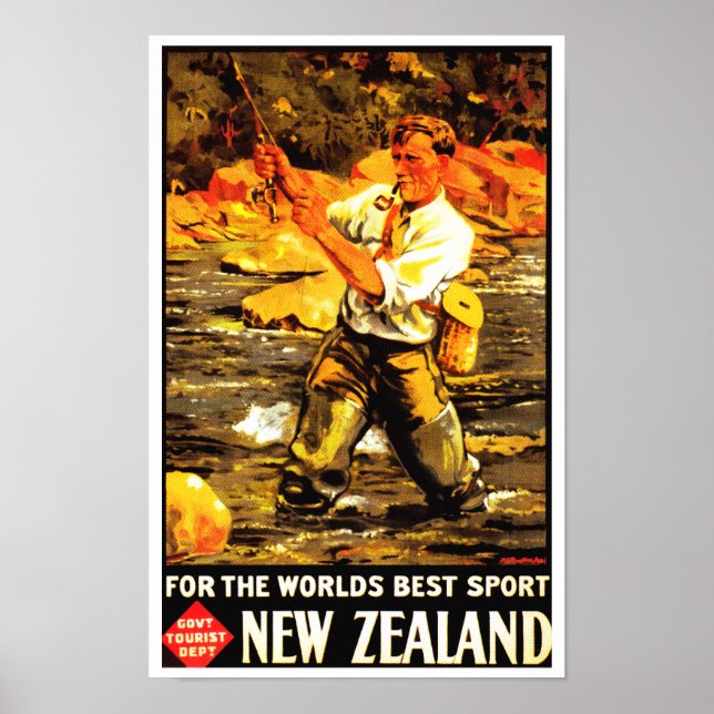 For The World's Best Sport ~ New Zealand Poster (Front)