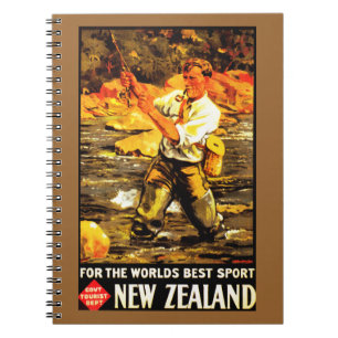 For The World's Best Sport ~ New Zealand Spiral Notebook
