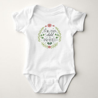 For This Child We Have Prayed Baby Bodysuit