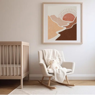 For This Child We Prayed Scripture Nursery Art Poster