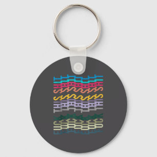 For This Hidden Message Colorful Tank Top  Key Ring