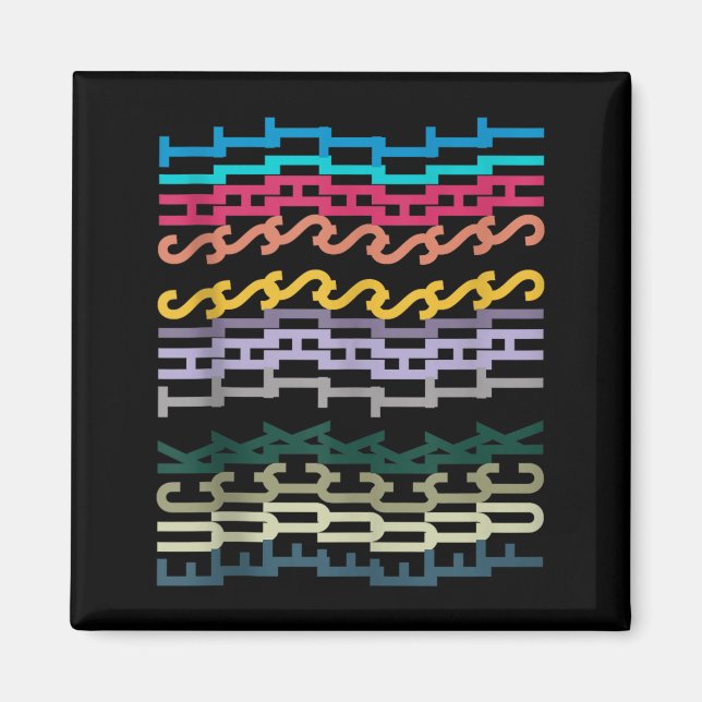 For This Hidden Message Colorful Tank Top  Magnet (Front)