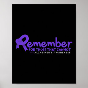 For Those That Cannot Alzheimerheimer Poster