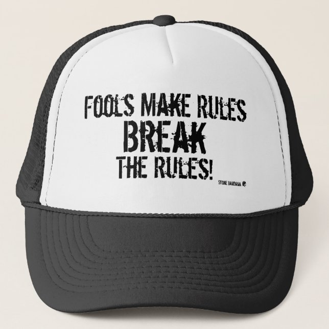 For Those Who Reject Authority Trucker Hat (Front)