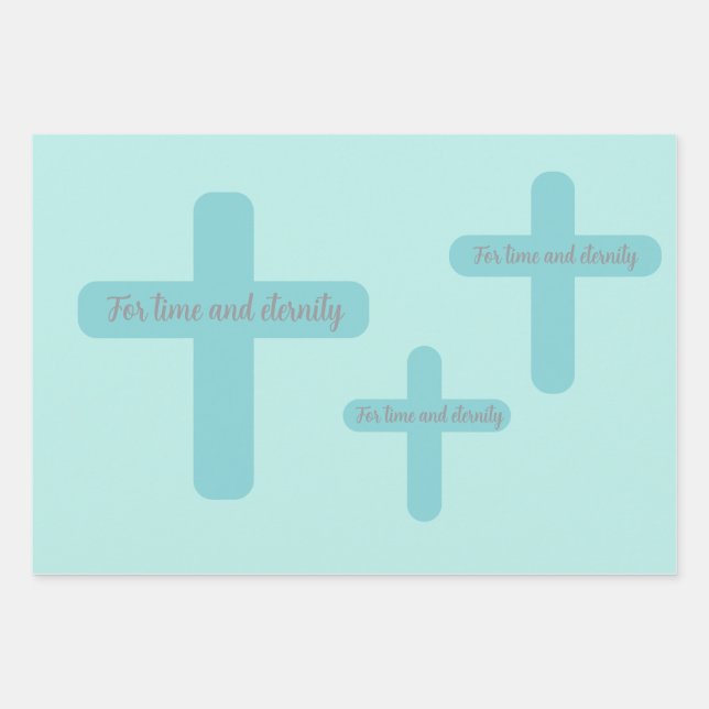 For time and eternity wrapping paper sheet (Front)