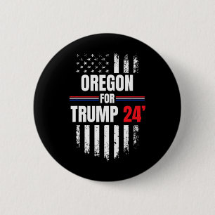 For Trump 2024 American Flag  6 Cm Round Badge