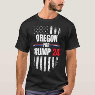 For Trump 2024 American Flag T-Shirt