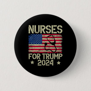 For Trump 2024 American Flag Trump Usa Flag  6 Cm Round Badge