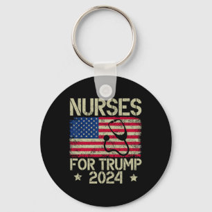 For Trump 2024 American Flag Trump Usa Flag  Key Ring