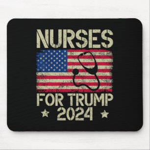 For Trump 2024 American Flag Trump Usa Flag Mouse Pad