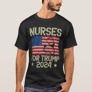 For Trump 2024 American Flag Trump Usa Flag T-Shirt