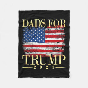 For Trump 2024 Fathers Day Gift Pro Donald Trump U Fleece Blanket