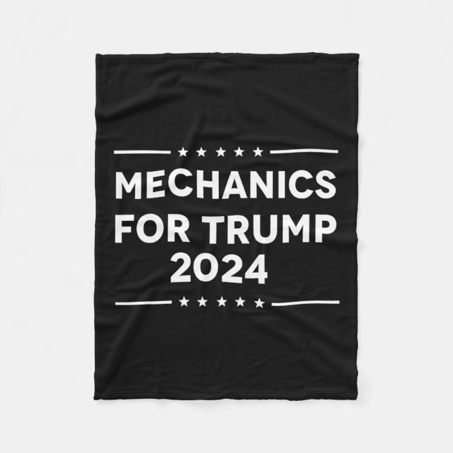 For Trump 2024  Fleece Blanket (Front)