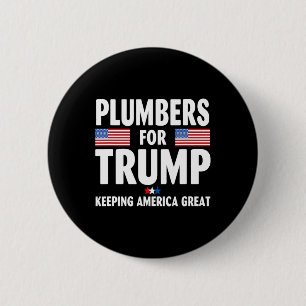 For Trump 2024 Keeping America Great Us Flag 6 Cm Round Badge