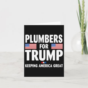 For Trump 2024 Keeping America Great Us Flag  Card