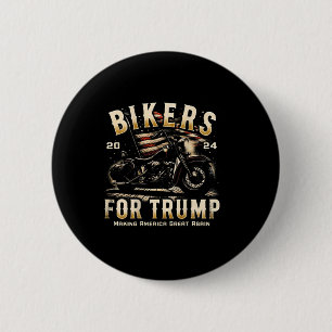 For Trump 2024 (on Back) 6 Cm Round Badge
